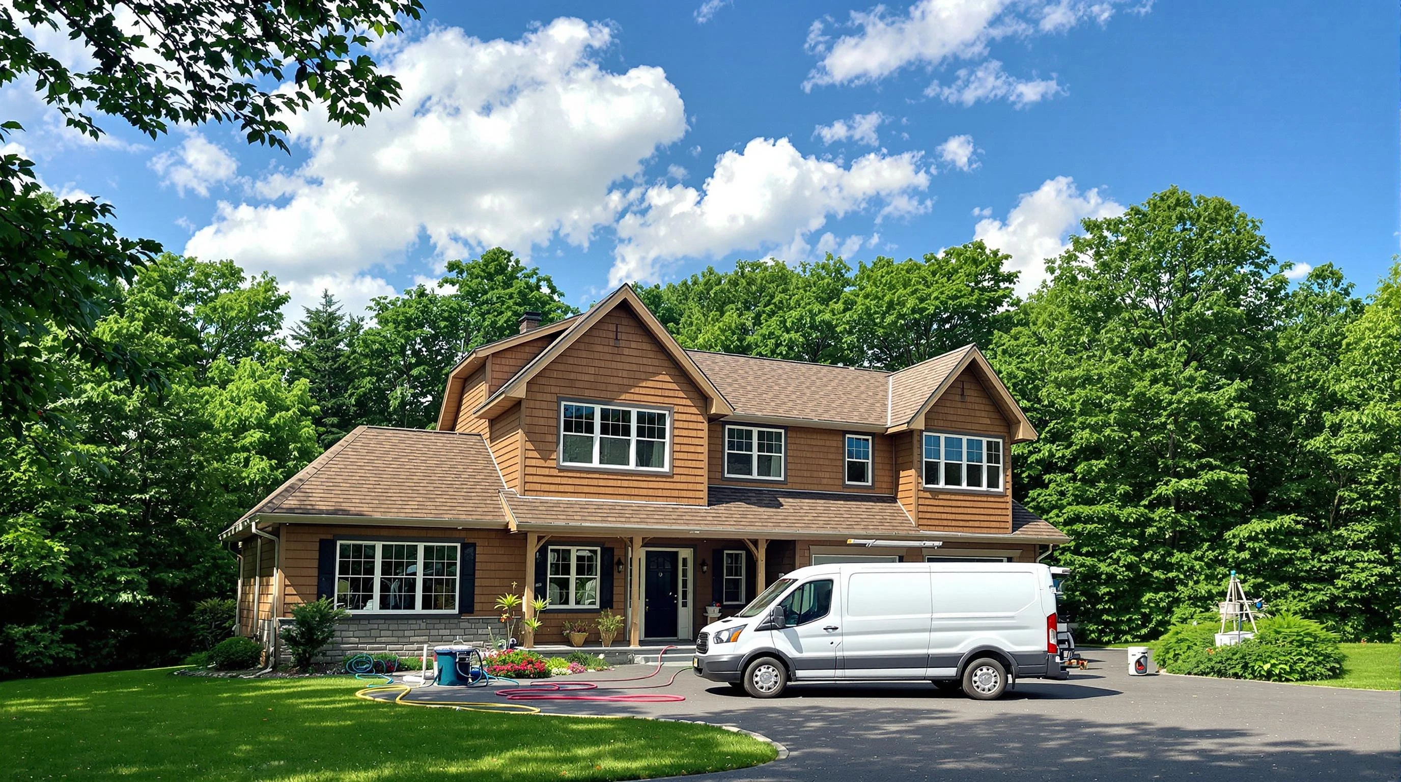 Marlborough Air Duct Cleaning air duct cleaning crew working in Stow, MA