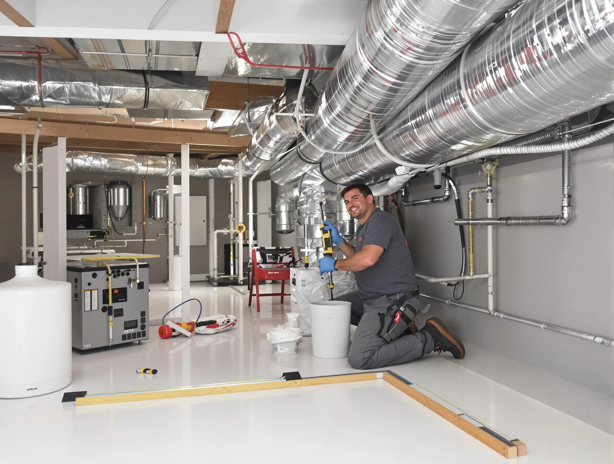Professional duct sealing service by Marlborough Air Duct Cleaning in Marlborough