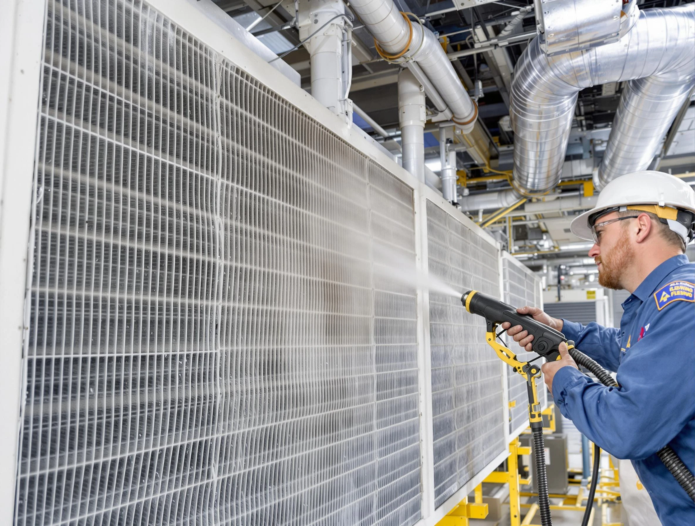 Professional commercial coil cleaning by Marlborough Air Duct Cleaning in Marlborough